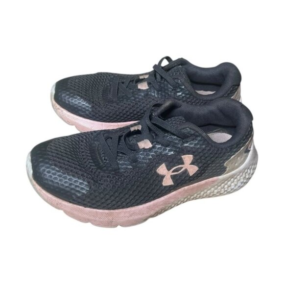 Under Armour Other - Under Armour Shoes 13K Girls Black Pink Running Sneaker UA Sport Slip On No Lace